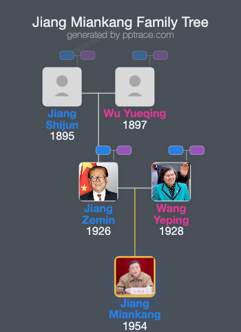 Jiang Miankang family tree overview