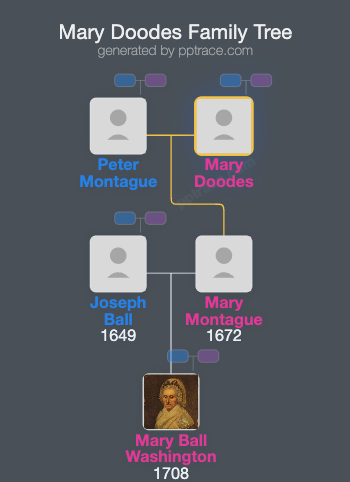 Mary Doodes family tree overview