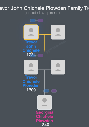 Trevor John Chichele Plowden family tree overview