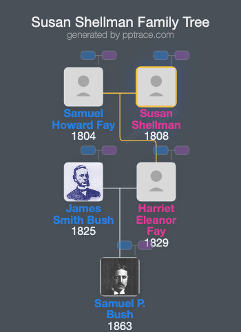 Susan Shellman family tree overview