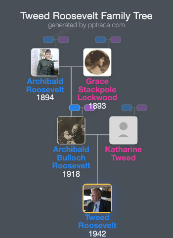 Tweed Roosevelt family tree overview