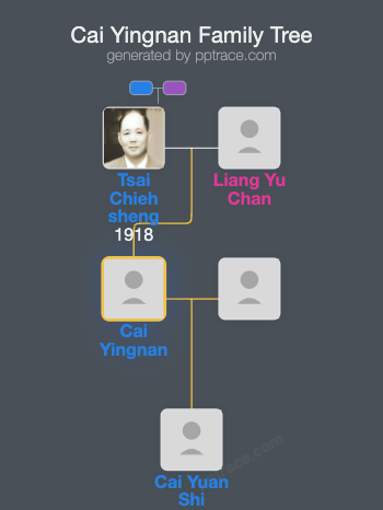 Cai Yingnan family tree overview