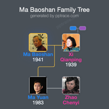 Ma Baoshan family tree overview