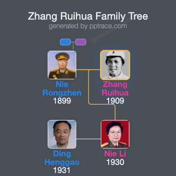 Zhang Ruihua family tree overview