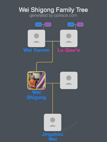 Wei Shigong family tree overview