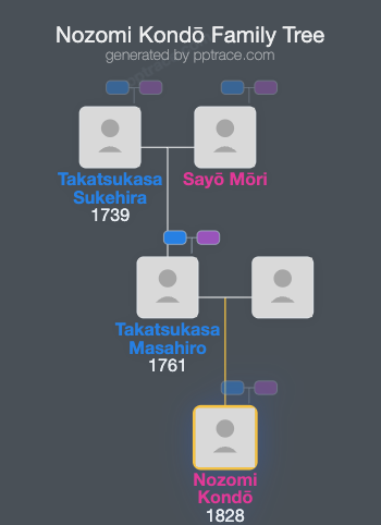 Nozomi Kondō family tree overview
