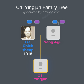 Cai Yingjun family tree overview