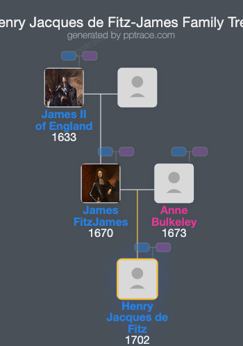 Henry Jacques De Fitz-James family tree overview