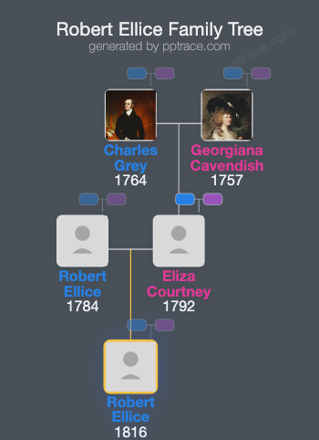 Robert Ellice family tree overview