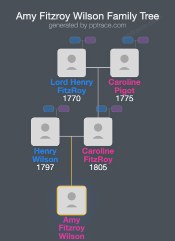 Amy Fitzroy Wilson family tree overview