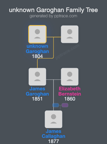 Unknown Garoghan family tree overview