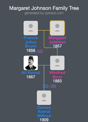 Margaret Johnson family tree overview