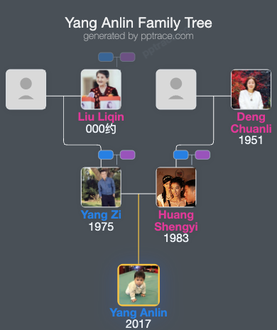 Yang Anlin family tree overview