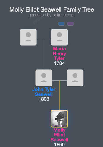 Molly Elliot Seawell family tree overview