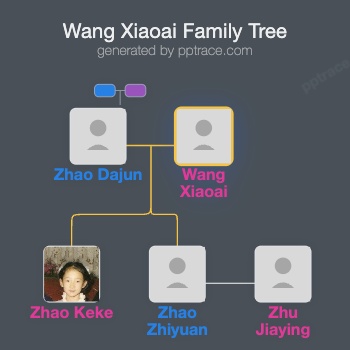 Wang Xiaoai family tree overview