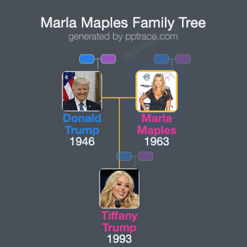Marla Maples family tree overview