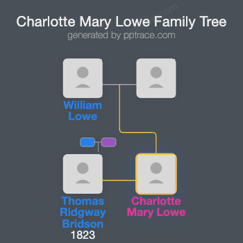 Charlotte Mary Lowe family tree overview