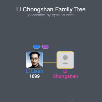 Li Chongshan family tree overview