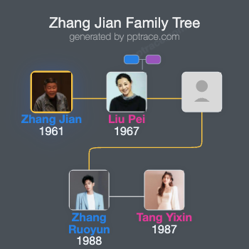 Zhang Jian family tree overview