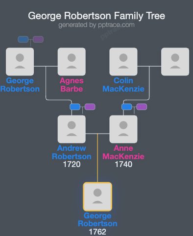 George Robertson family tree overview