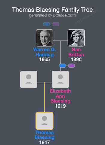 Thomas Blaesing family tree overview