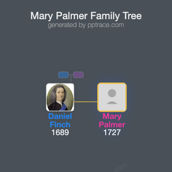 Mary Palmer family tree overview