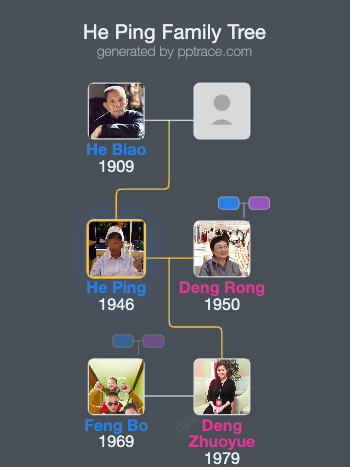 He Ping family tree overview