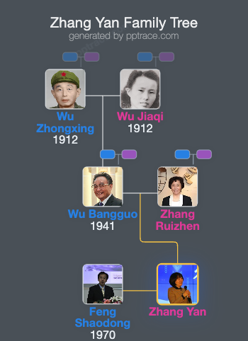 Zhang Yan family tree overview
