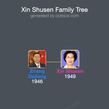 Xin Shusen family tree overview