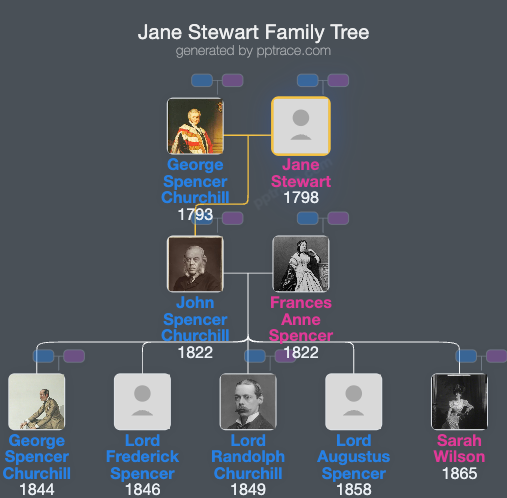 Jane Stewart family tree overview
