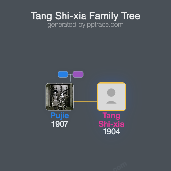 Tang Shi-xia family tree overview