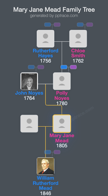Mary Jane Mead family tree overview