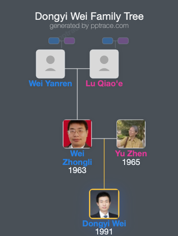 Dongyi Wei family tree overview