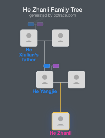 He Zhanli family tree overview