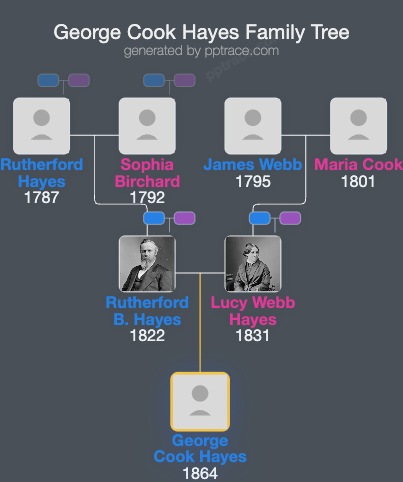 George Cook Hayes family tree overview