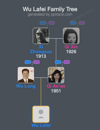 Wu Lafei family tree overview