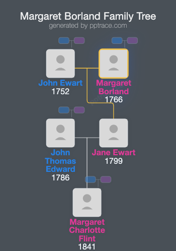 Margaret Borland family tree overview