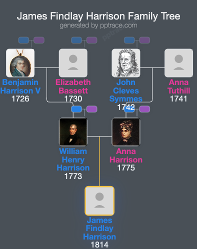 James Findlay Harrison family tree overview