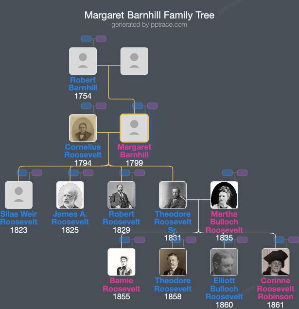 Margaret Barnhill family tree overview