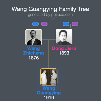 Wang Guangying family tree overview