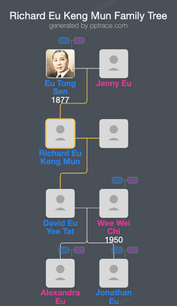 Richard Eu Keng Mun family tree overview
