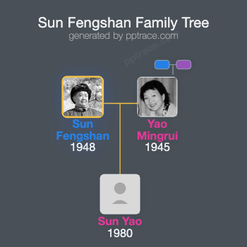 Sun Fengshan family tree overview