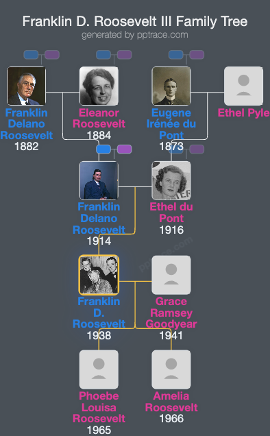 Franklin D. Roosevelt III family tree overview