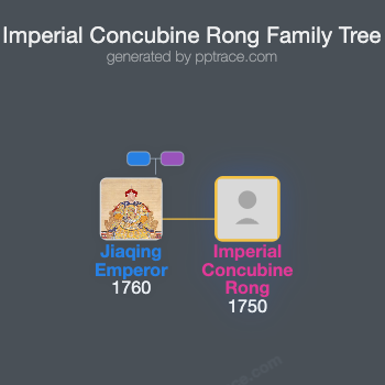 Imperial Concubine Rong family tree overview