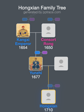 Hongxian family tree overview