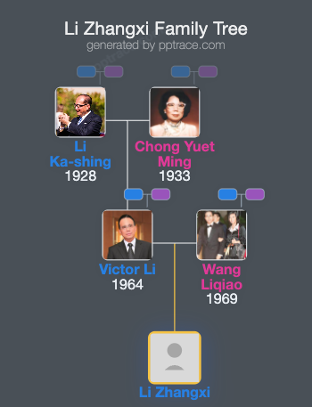 Li Zhangxi family tree overview
