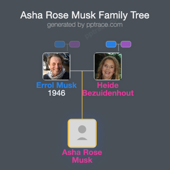 Asha Rose Musk family tree overview