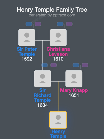 Henry Temple family tree overview