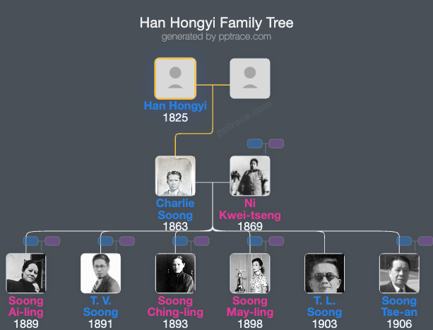 Han Hongyi family tree overview