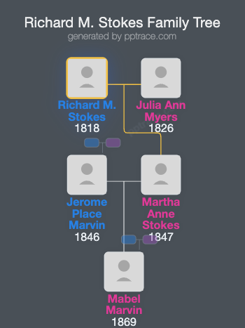 Richard M. Stokes family tree overview